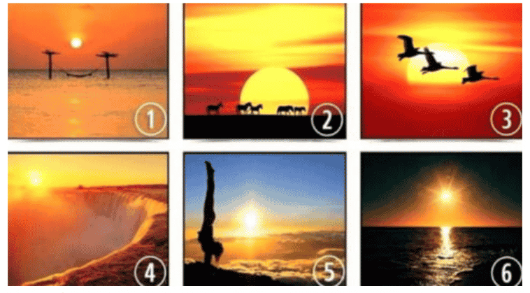 test de personnalité coucher de soleil