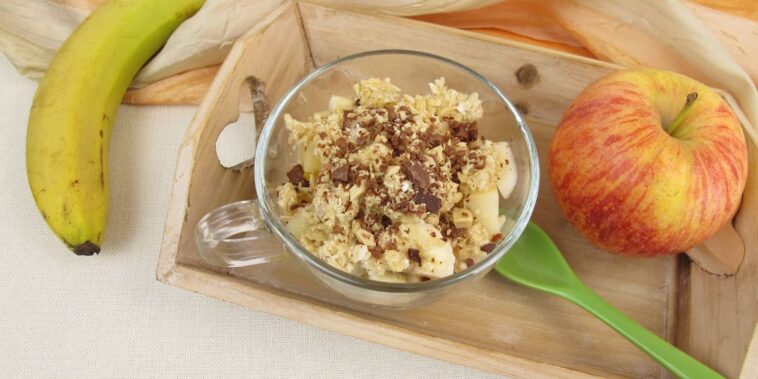 crumble pomme banane