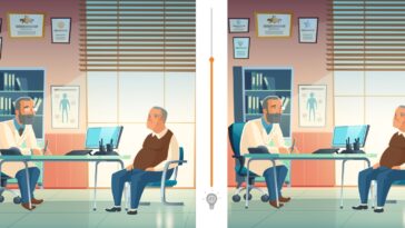 Défi visuel : Trouvez les 10 différences entre les deux images d'un docteur en 35 secondes !