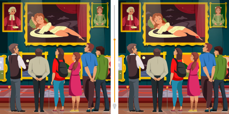 Défi visuel : Découvrez les 12 différences cachées dans cette galerie d'art en moins de 60 secondes !