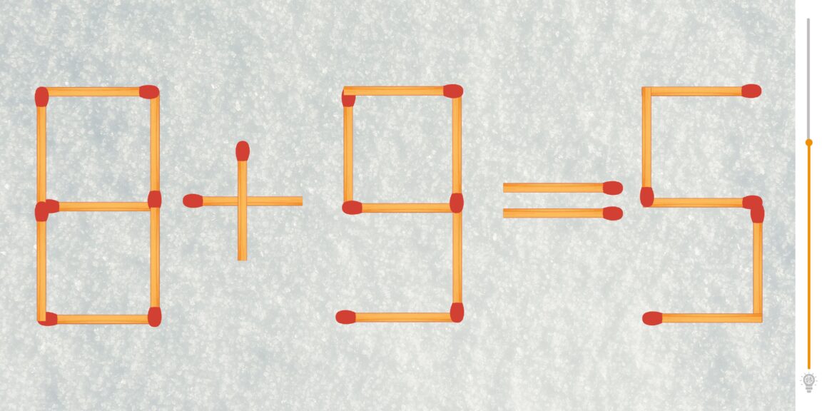 Défi mathématique : Testez votre QI et déplacez 1 allumette pour résoudre l'équation en moins de 25 secondes !