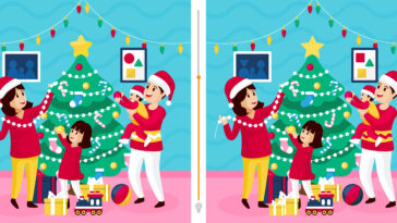 Défi visuel : Trouvez les 10 différences entre ces deux images de Noël en moins de 60 secondes !