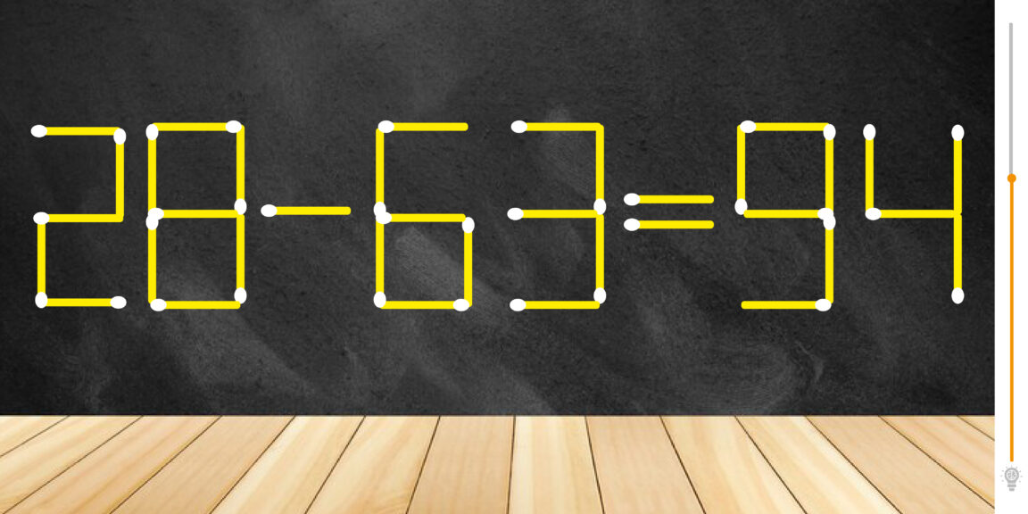 Énigme mathématique : Testez votre QI en moins de 40 secondes en déplaçant seulement 2 allumettes !
