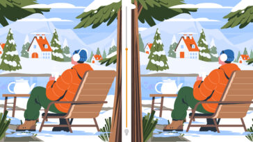 Défi visuel : Trouvez les 3 différences dans ce décor hivernal en moins de 10 secondes !