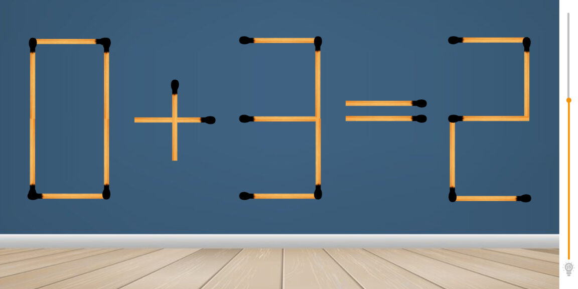 ﻿Énigme mathématique : Testez votre QI en déplaçant juste 1 allumette pour résoudre ce casse-tête !