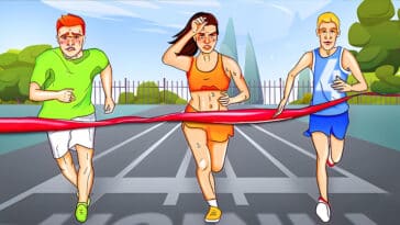 Jeu d'observation : relevez le défi en moins de 60 secondes et découvrez qui parmi ces trois coureurs triche habilement dans cette compétition énigmatique !