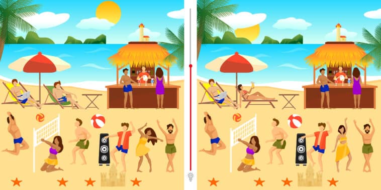 Défi visuel : saurez-vous repérer les 3 différences entre ces deux images paradisiaques de plage en moins de 25 secondes ? Mettez à l'épreuve votre sens du détail !