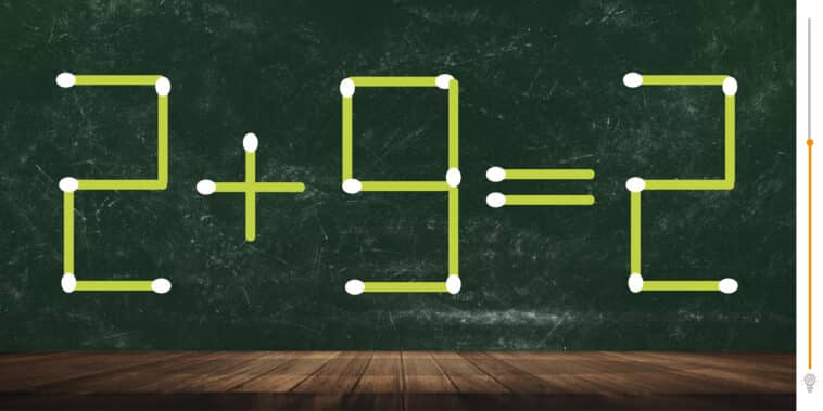 Énigme mathématique : Êtes-vous un génie des chiffres ? Montrez-le en déplaçant 1 seule allumette pour résoudre ce casse-tête en moins de 6 secondes !