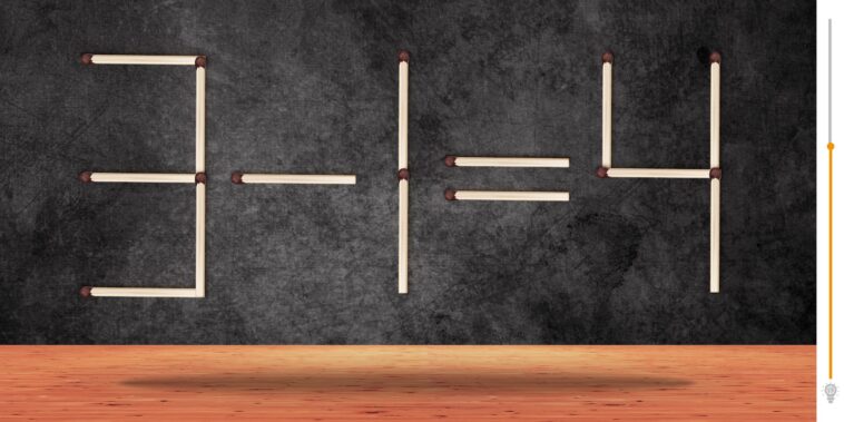 Énigme mathématique : Testez votre génie en déplaçant juste 1 allumette en moins de 8 secondes !