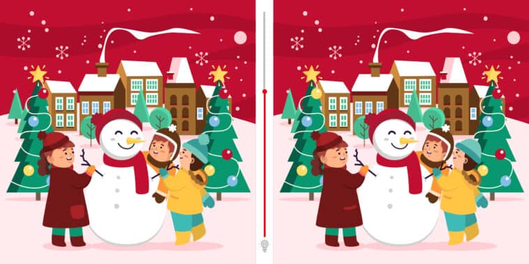 Défi visuel : saurez-vous repérer les 3 différences cachées dans ce tableau hivernal ? Relevez le challenge en moins de 5 secondes et testez votre sens de l'observation.