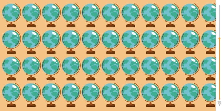 Défi visuel : aurez-vous l'œil de lynx nécessaire pour repérer l'intrus caché sur cette image du globe terrestre en moins de 8 secondes ? Montrez-nous votre rapidité et perspicacité !