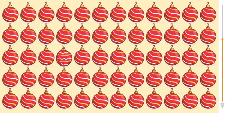 Défi visuel : trouvez l'intrus caché parmi les boules de Noël scintillantes en moins de 10 secondes et prouvez votre acuité extraordinaire !