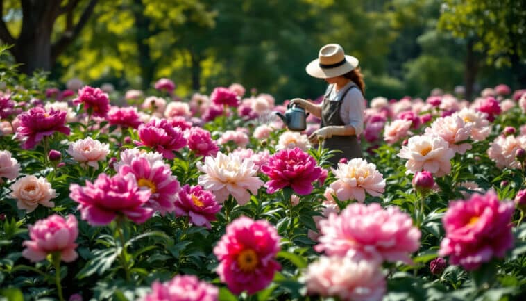 apprenez les secrets d'un jardinier expert pour maximiser la floraison de vos pivoines géantes. suivez nos conseils simples et efficaces pour profiter d'un jardin éblouissant de couleurs et de fragrances.