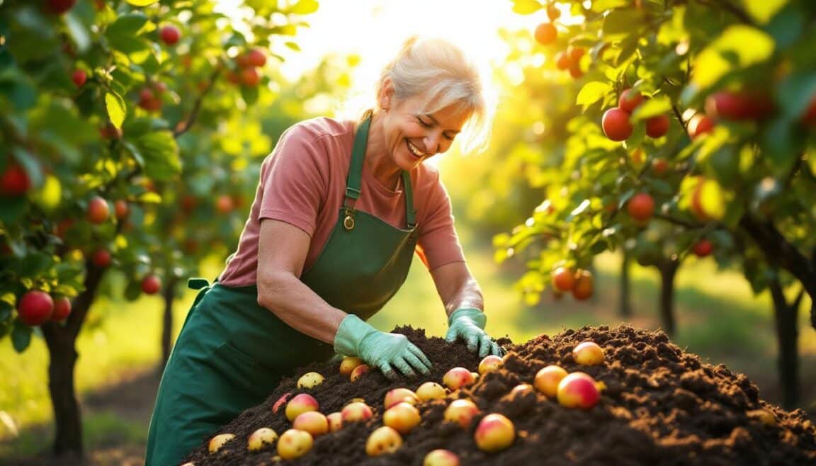 apprenez à recycler vos pommes abîmées en un superbe engrais naturel pour nourrir vos arbres fruitiers et améliorer leur croissance, tout en réduisant le gaspillage !