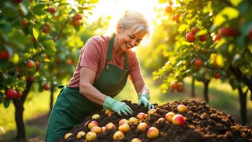 apprenez à recycler vos pommes abîmées en un superbe engrais naturel pour nourrir vos arbres fruitiers et améliorer leur croissance, tout en réduisant le gaspillage !