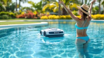 profitez d'une piscine propre sans effort grâce au robot bestway, un allié efficace disponible à seulement 199 € chez cdiscount. découvrez ce bon plan et facilitez l'entretien de votre bassin dès maintenant !