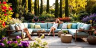 profitez pleinement de vos soirées d’été avec le salon de jardin polyvalent 9 places antalya de dcb garden, disponible à seulement 899,90 € chez castorama. confort, design moderne et convivialité garantis pour sublimer votre extérieur !
