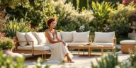 profitez d'un instant de sérénité dans votre jardin avec le salon diego ecloz, proposé à seulement 359,20 € chez jardiland, au lieu de 449 €. transformez vos espaces extérieurs en un havre de paix et de confort.