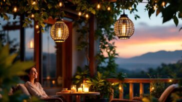 illuminez votre terrasse et créez une ambiance chaleureuse avec ce duo de lanternes en métal et bambou, en promotion à -30 % chez maisons du monde. profitez d'une décoration élégante et conviviale à petit prix !