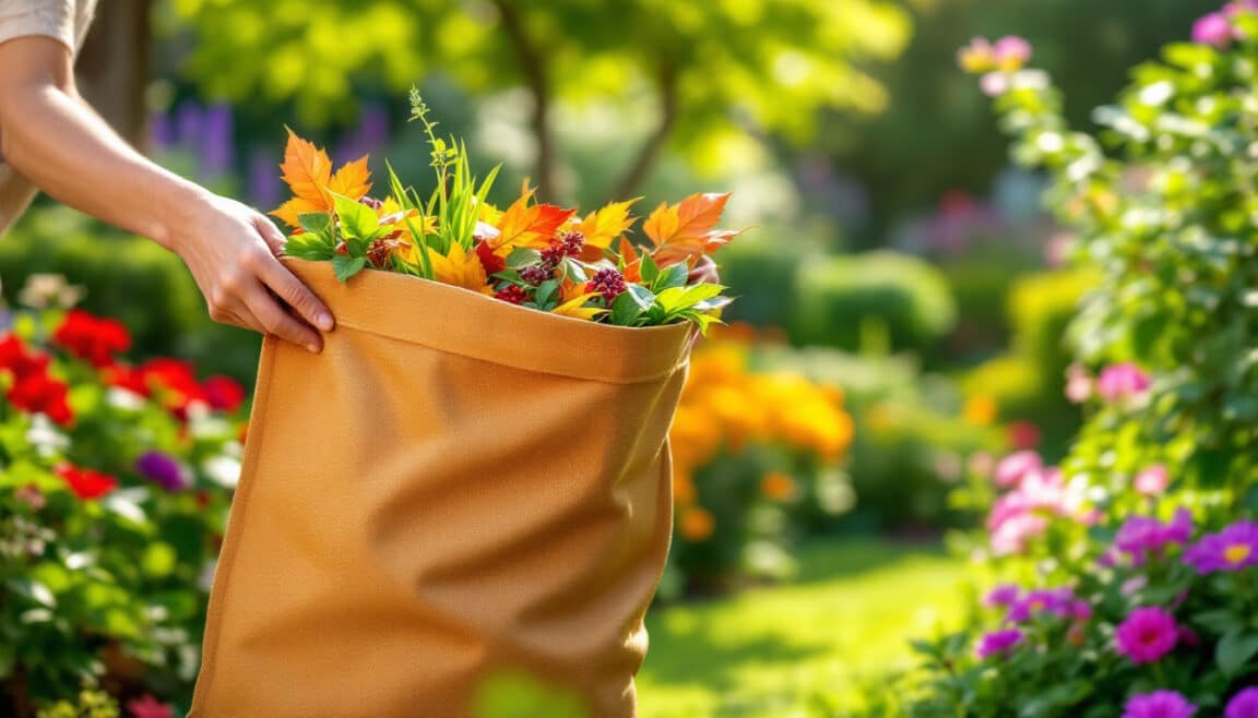 optez pour le sac de jardin réutilisable tendance chez botanic et dites adieu aux déchets encombrants ! pratique, durable et à petit prix, il simplifie votre entretien extérieur tout en respectant la planète.