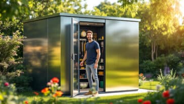 profitez d'une grande capacité de stockage avec cet abri de jardin en métal de 15 m² à seulement 469 € sur cdiscount, soit 30 € d'économie par rapport au prix initial de 499 €. idéal pour organiser vos outils et équipements de jardin.