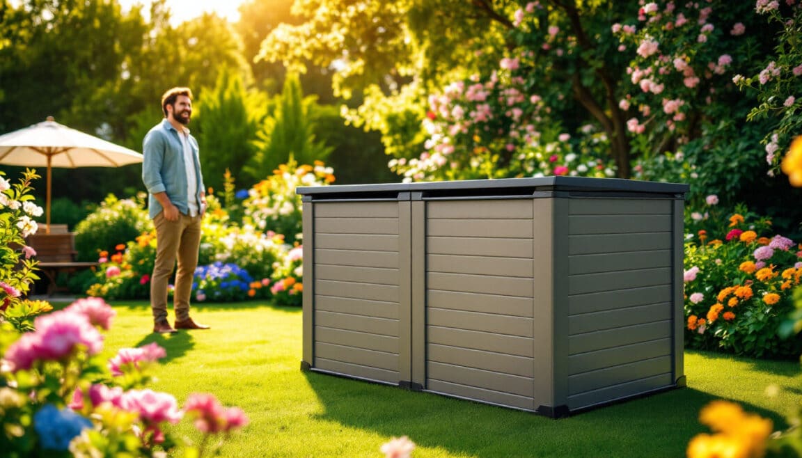 optimisez votre espace extérieur avec ce coffre de jardin xxl abordable, offrant une grande capacité de rangement et une robustesse comparable aux modèles grosfillex. idéal pour organiser votre terrasse ou jardin à petit prix !