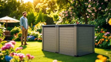 optimisez votre espace extérieur avec ce coffre de jardin xxl abordable, offrant une grande capacité de rangement et une robustesse comparable aux modèles grosfillex. idéal pour organiser votre terrasse ou jardin à petit prix !