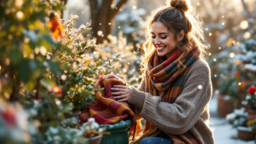 préservez vos plantes du froid cet hiver grâce à une housse en jute élégante et abordable, disponible chez gifi à seulement 2,99€. offrez-leur protection et style en un geste simple !