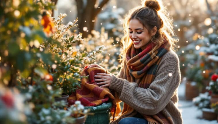 préservez vos plantes du froid cet hiver grâce à une housse en jute élégante et abordable, disponible chez gifi à seulement 2,99€. offrez-leur protection et style en un geste simple !