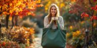 préparez facilement votre jardin pour l’automne grâce à ce grand sac vert robuste et pratique, idéal pour ramasser feuilles et déchets, disponible à moins de 2 € ! profitez d’un rangement efficace et économique !