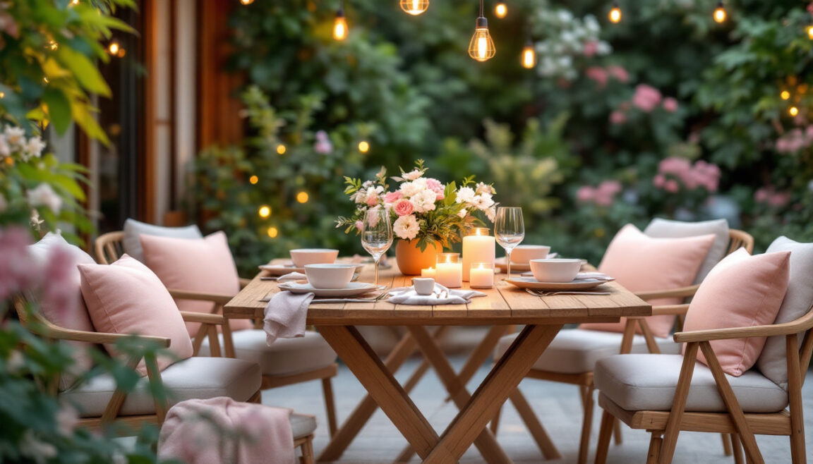 découvrez nos conseils pour aménager un espace repas confortable dans votre jardin, alliant convivialité, confort et décoration pour profiter pleinement de vos repas en plein air.