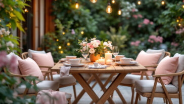 découvrez nos conseils pour aménager un espace repas confortable dans votre jardin, alliant convivialité, confort et décoration pour profiter pleinement de vos repas en plein air.