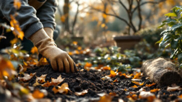 fin octobre, préparez votre jardin pour l’hiver : protégez les plantes fragiles, ramassez les feuilles, plantez les bulbes et nourrissez le sol.