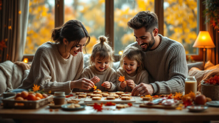 découvrez des idées d’activités en famille pour profiter des journées pluvieuses d’automne : jeux, loisirs créatifs, recettes et moments cocooning.